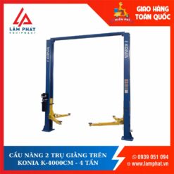 CẦU NÂNG 2 TRỤ GIẰNG TRÊN KONIA K-4000CM - 4 TẤN, GIẬT 2 BÊN