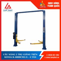 CẦU NÂNG 2 TRỤ GIẰNG TRÊN KONIA K-4000CM2-S - 4 TẤN, GIẬT 1 BÊN