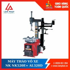 Máy tháo vỏ xe, ra vào lốp xe tay ga, xe máy, ô tô, xe tải NK520E+AL320D