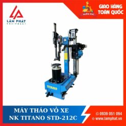 Máy tháo lốp lưu động Titano STD-212C không lơ via, không mâm kẹp, lắp trên thân xe, hoạt động bằng khí nén