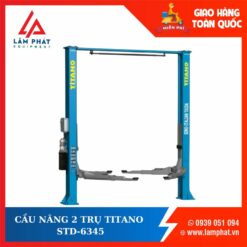 CẦU NÂNG Ô TÔ 2 TRỤ GIẰNG TRÊN TITANO STD-6345 - 4.5 TẤN, CÓC ĐIỆN