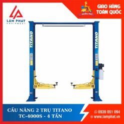 CẦU NÂNG 2 TRỤ GIẰNG TRÊN TITANO TC-4000S - 4 TẤN,GIẬT 1 BÊN