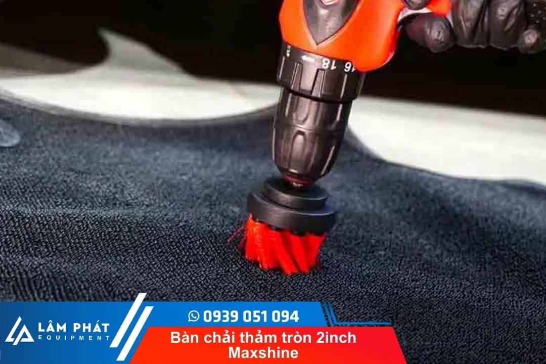 Hướng dẫn sử dụng bàn chải thảm tròn 2 inch Maxshine