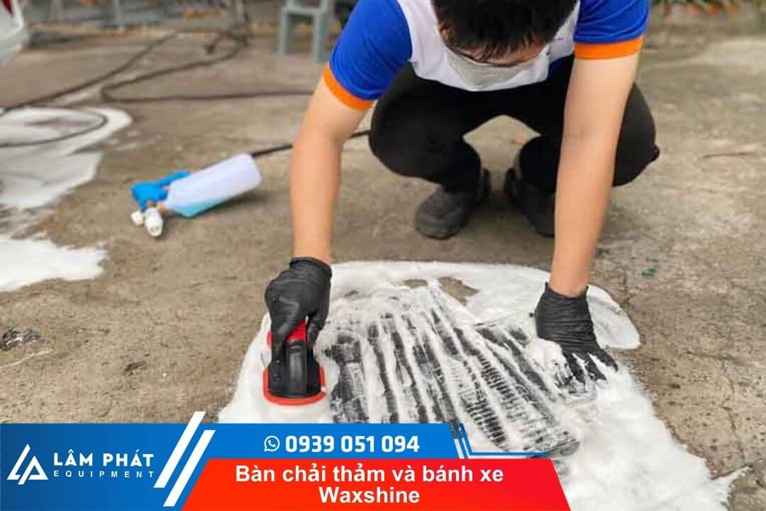 Hướng dẫn sử dụng Bàn chải thảm và bánh xe Maxshine