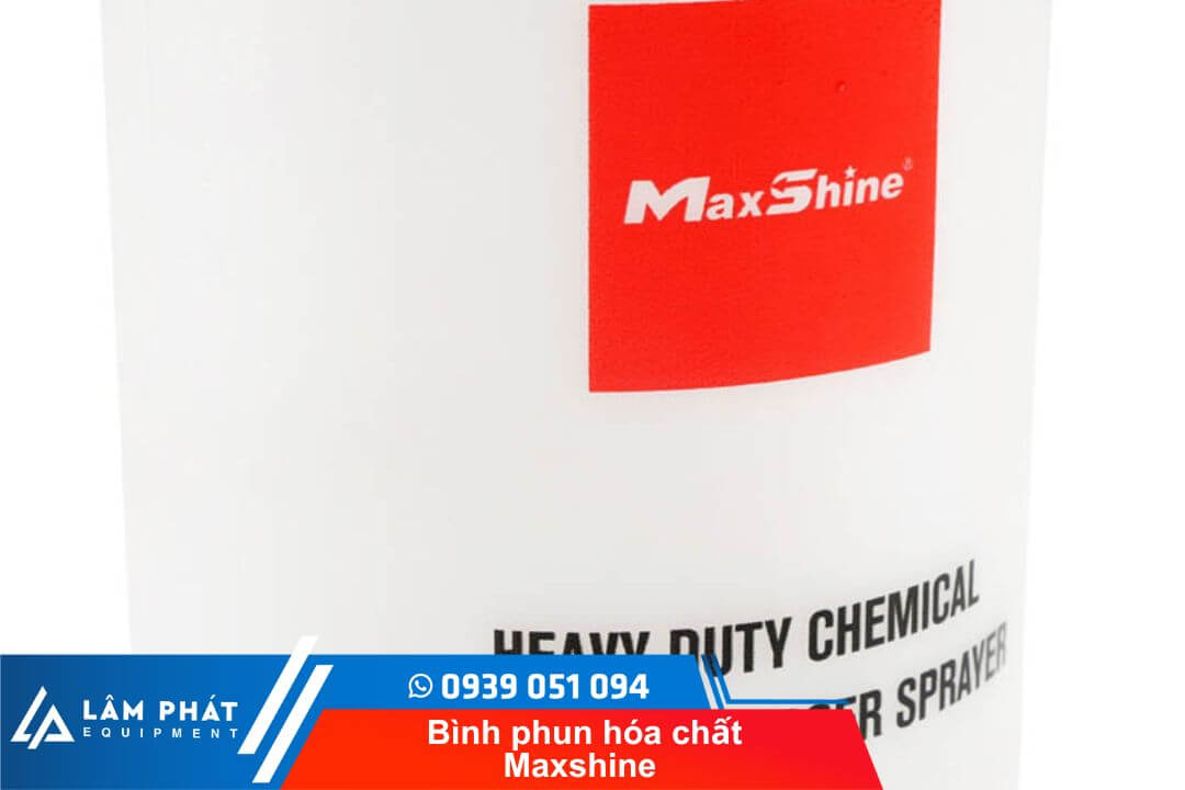 Bình phun hóa chất Maxshine được sản xuất từ chất liệu nhựa PE cao cấp