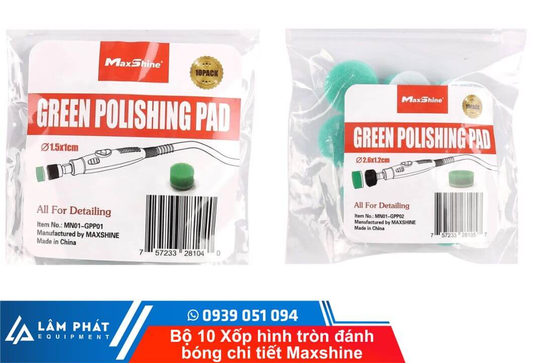 Xốp hình tròn đánh bóng chi tiết loại 1 inch và 2 inch