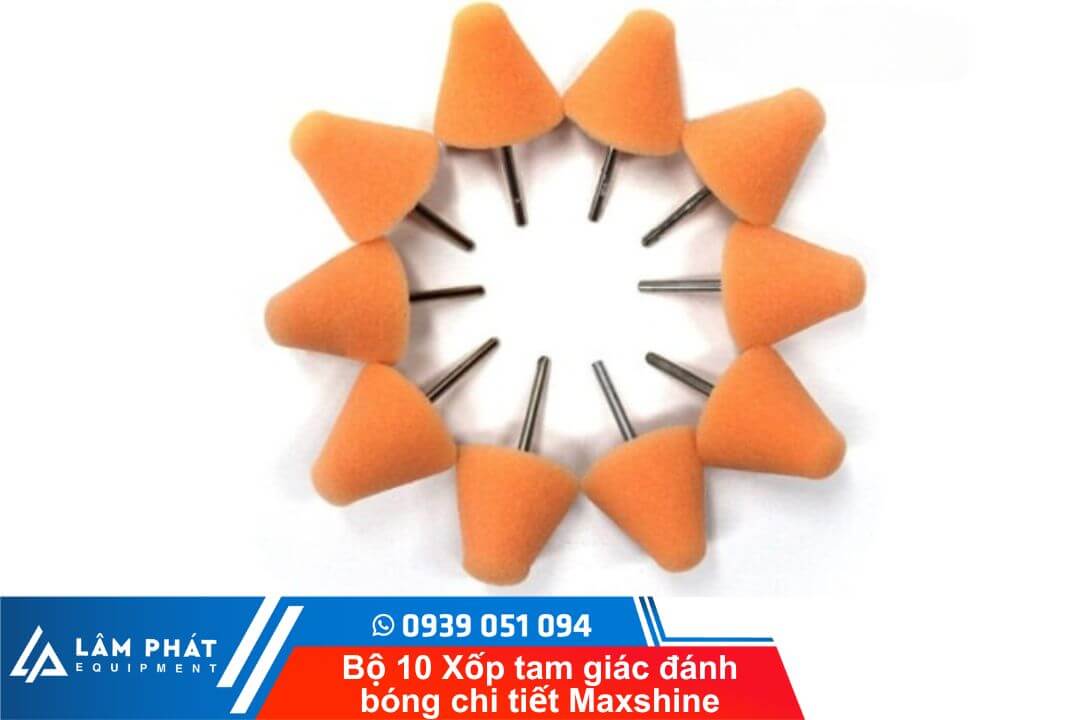 Bộ 10 Xốp tam giác đánh bóng chi tiết Maxshine