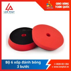 Xốp đánh bóng bước hoàn thiện màu đỏ Maxshine