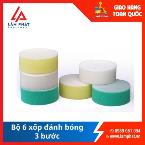 Bộ 6 xốp đánh bóng 3 bước Maxshine