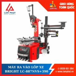 Máy tháo vỏ xe kèm bộ hỗ trợ tháo lốp, lưỡi móc khí nén BRIGHT LC-887NVS+390 Công nghệ Italy