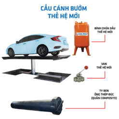 Cầu nâng 1 trụ rửa xe ô tô LP5013 mặt bàn cánh bướm mẫu mới