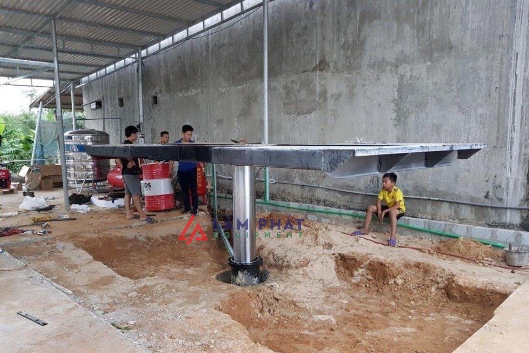 Chiều cao mái che cầu nâng