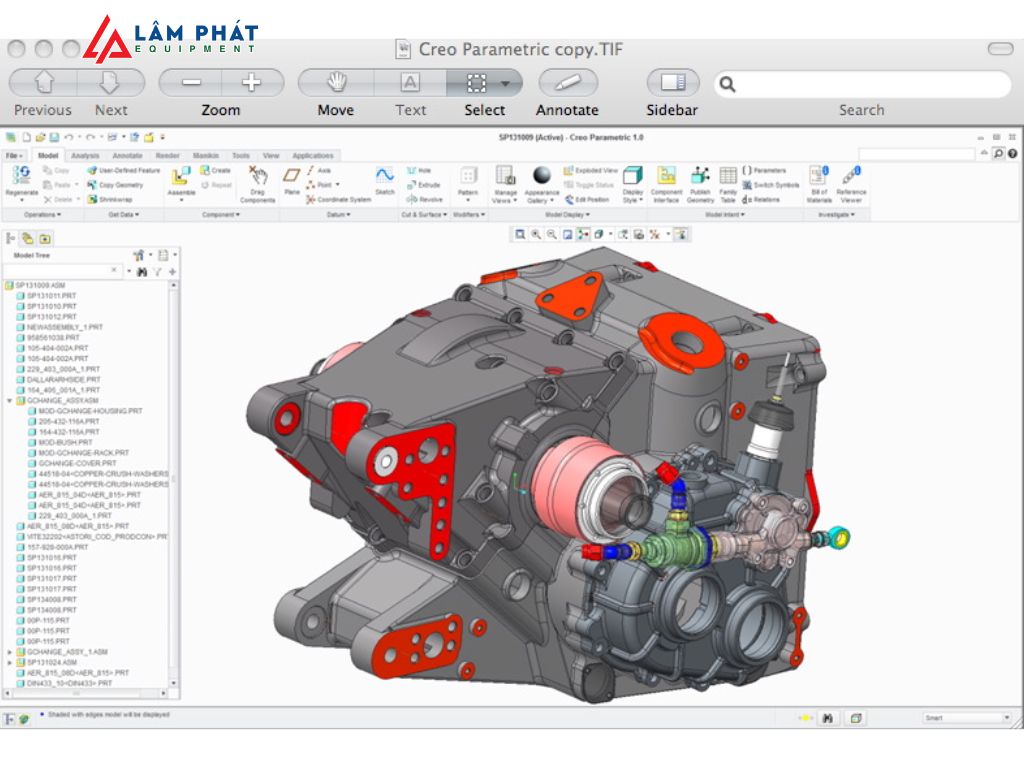 Creo Parametric có ưu điểm quản lý dữ liệu đồng bộ 