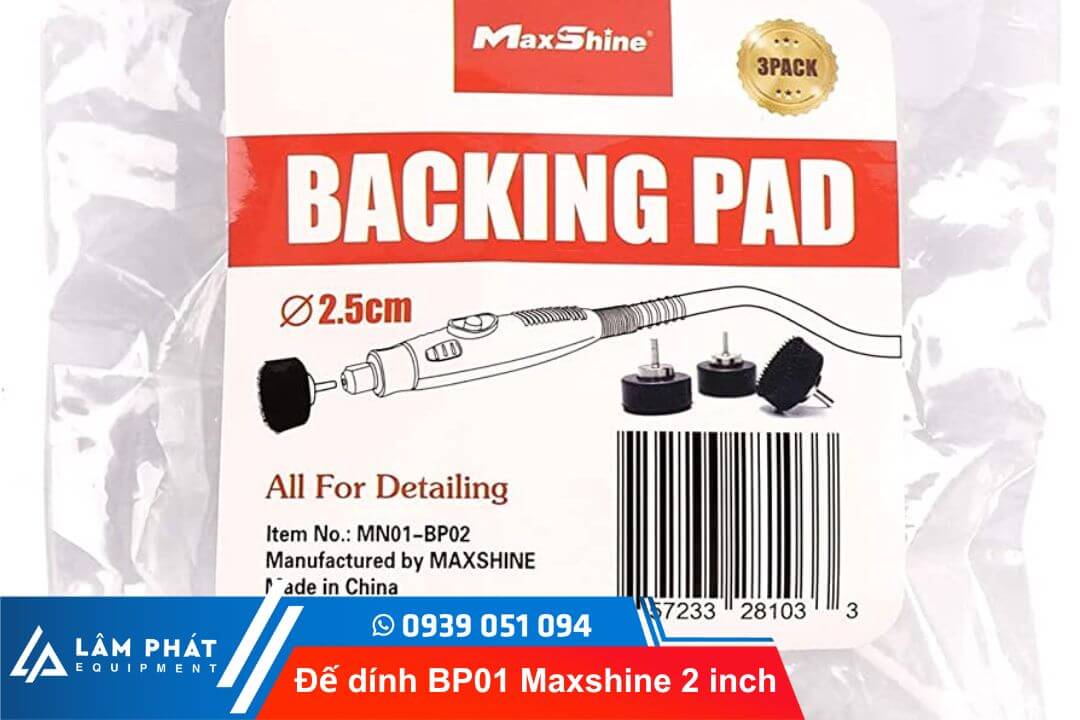 Bộ sản phẩm Đế dính phớt Maxshine 2 inch