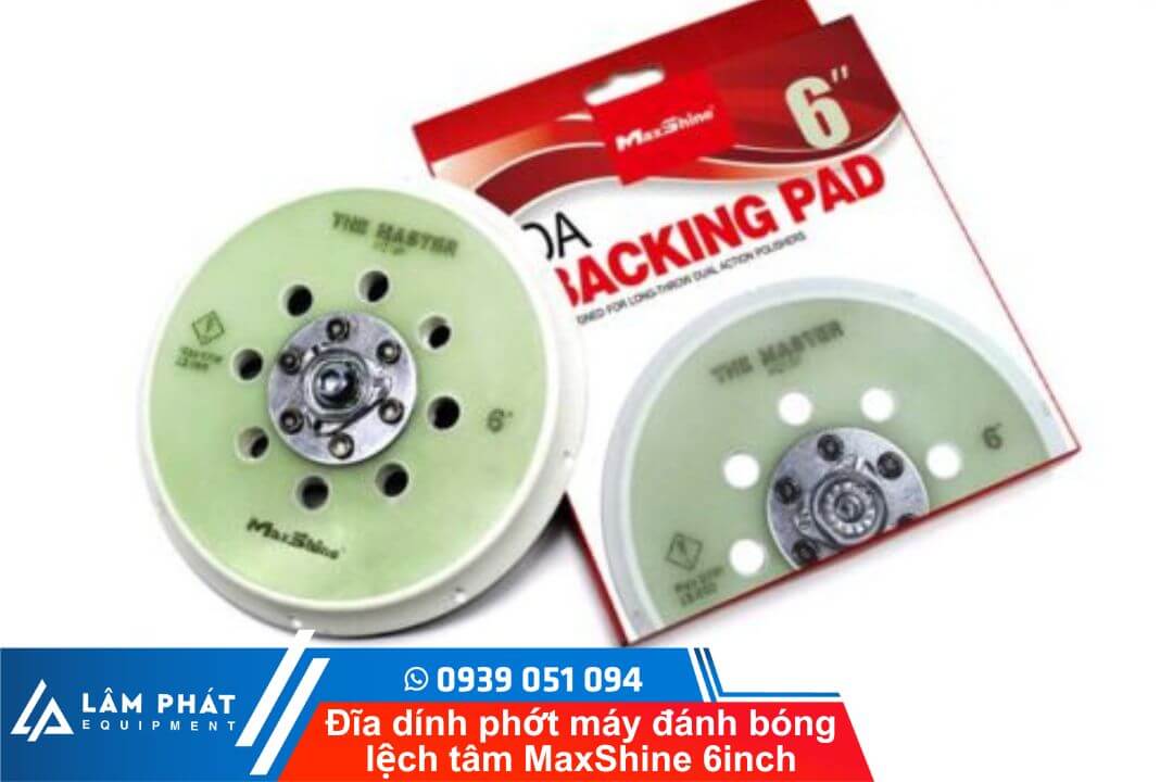 Đĩa dính phớt máy đánh bóng lệch tâm MaxShine 6inch