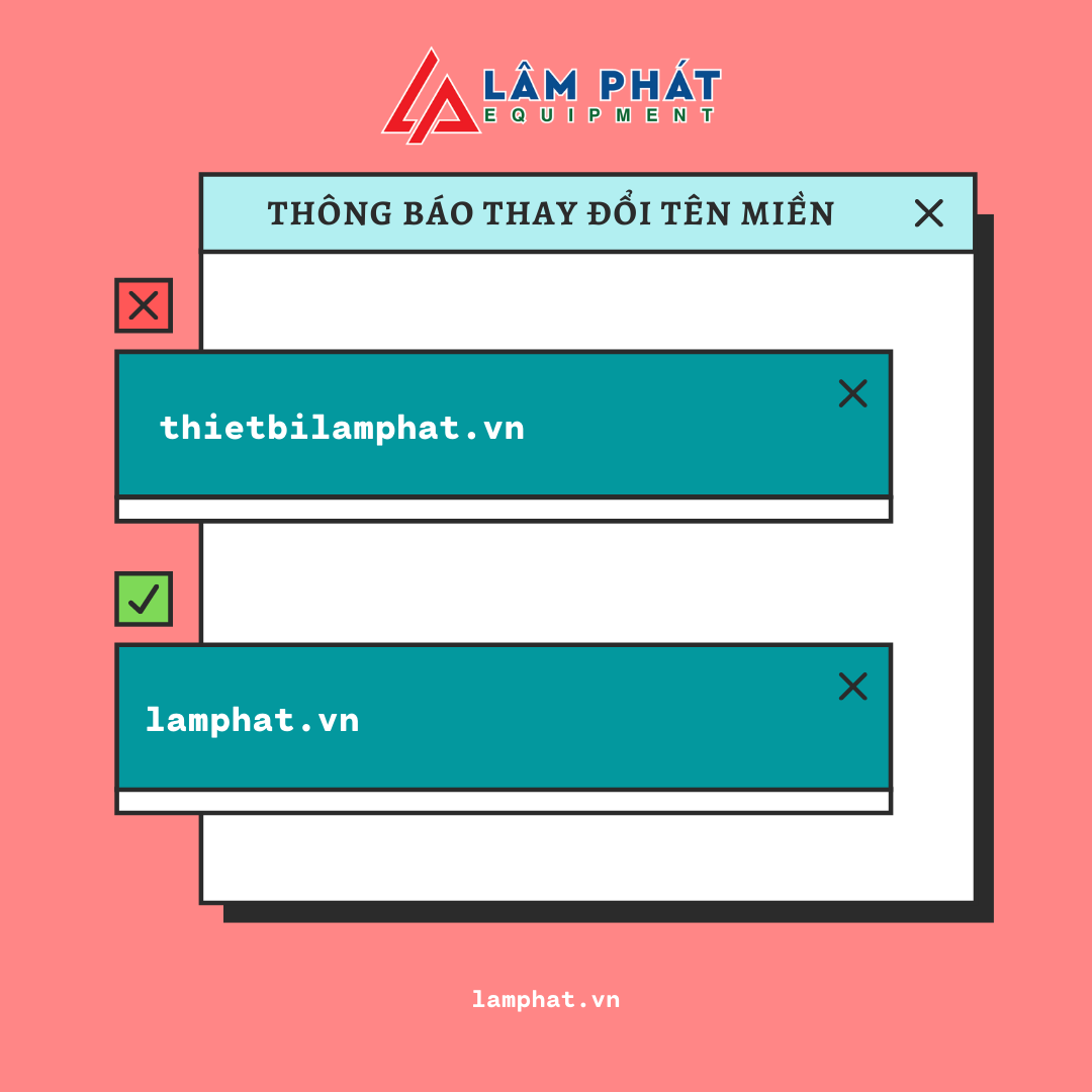 thông báo đổi tên miền từ thietbilamphat.vn sang lamphat.vn