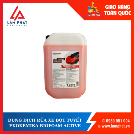 dung dịch rửa xe bọt tuyết ekokemika biofoam active
