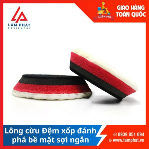 Lông cừu Đệm xốp đánh phá bề mặt sợi ngắn Maxshine
