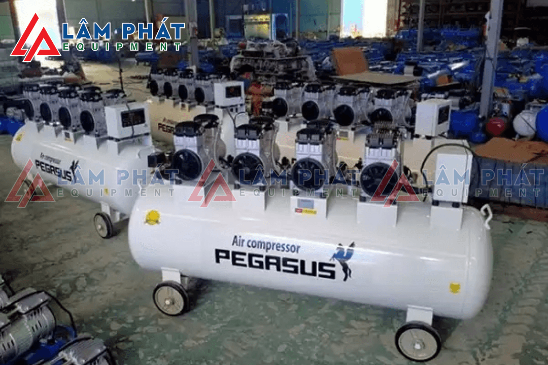 Ứng dụng của Máy nén khí không dầu giảm âm Pegasus TM-OF1100X4-330L
