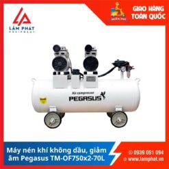 Máy nén khí không dầu Pegasus TM-OF750x2-70L