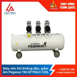 Máy nén khí không dầu Pegasus TM-OF750x3-120L