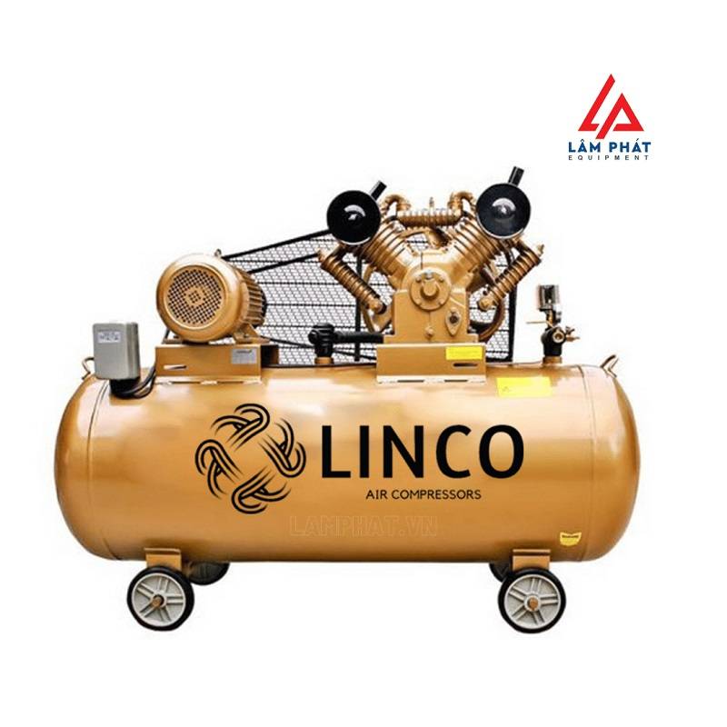 Máy nén khí linco - 330L làm từ thép phun sơn tĩnh điện không gỉ, độ bền vượt trội