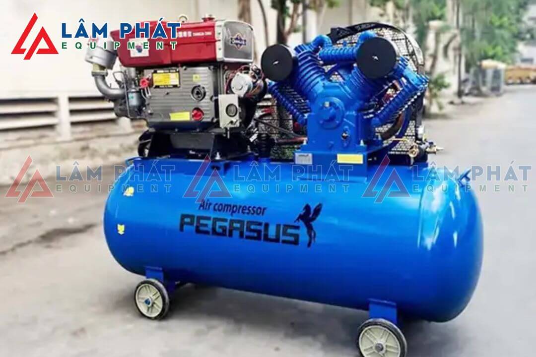 Máy nén khí chạy dầu Diesel Pegasus TM-W-1.6/8-500L