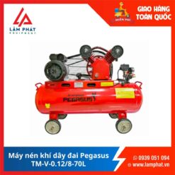 Máy nén khí dây đai Pegasus TM-V-0.12/8-70L
