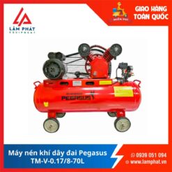 Máy nén khí dây đai Pegasus TM-V-0.17/8-70L
