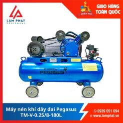 Máy nén khí dây đai Pegasus TM-V-0.25/8-180L