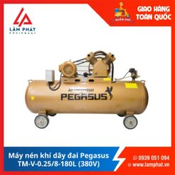 Máy nén khí dây đai Pegasus TM-V-0.25/8-180L (380V)