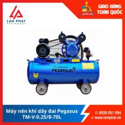 Máy nén khí dây đai Pegasus TM-V-0.25/8-70L