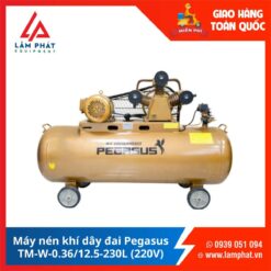 Máy nén khí dây đai Pegasus TM-W-0.36/12.5-180L (220V)
