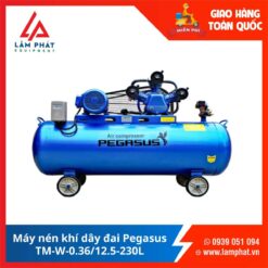 Máy nén khí dây đai Pegasus TM-W-0.36/12.5-230L