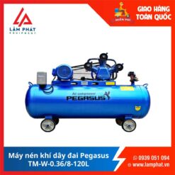 Máy nén khí dây đai Pegasus TM-V-0.36/8-120L