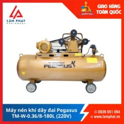 Máy nén khí dây đai Pegasus TM-V-0.36/8-180L (220V)