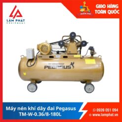 Máy nén khí dây đai Pegasus TM-V-0.36/8-180L