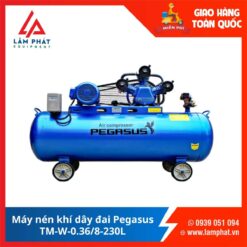 Máy nén khí dây đai Pegasus TM-W-0.36/8-230L