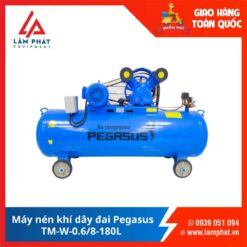 Máy nén khí dây đai Pegasus TM-W-0.6/8-180L