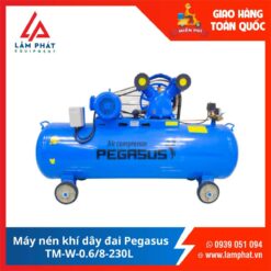 Máy nén khí dây đai Pegasus TM-W-0.6/8-230L