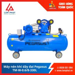 Máy nén khí dây đai Pegasus TM-W-0.6/8-330L