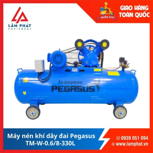 Máy nén khí dây đai Pegasus TM-W-0.6/8-330L