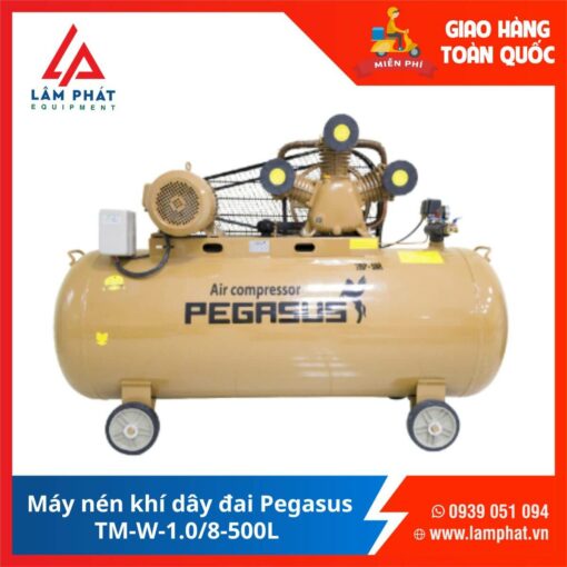 Máy nén khí dây đai Pegasus TM-W-1.0/8-500L
