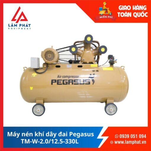 Máy nén khí dây đai Pegasus TM-W-2.0/12.5-330L