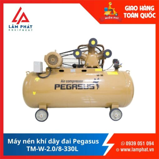 Máy nén khí dây đai Pegasus TM-W-2.0/8-330L