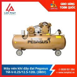 Máy nén khí dây đai Pegasus TM-V-0.25/8-120L (380V)