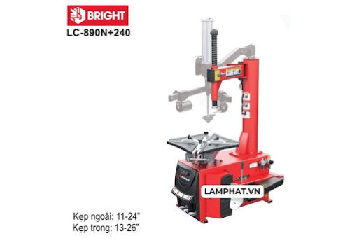 MÁY RA VÀO LỐP XE Ô TÔ, KÈM BỘ HỖ TRỢ BRIGHT LC-890N+240 CÔNG NGHỆ ITALY