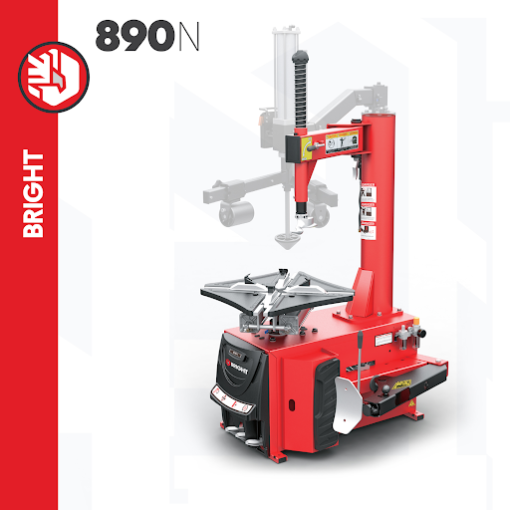 MÁY RA VÀO LỐP XE Ô TÔ, KÈM BỘ HỖ TRỢ BRIGHT LC-890N+240 CÔNG NGHỆ ITALY