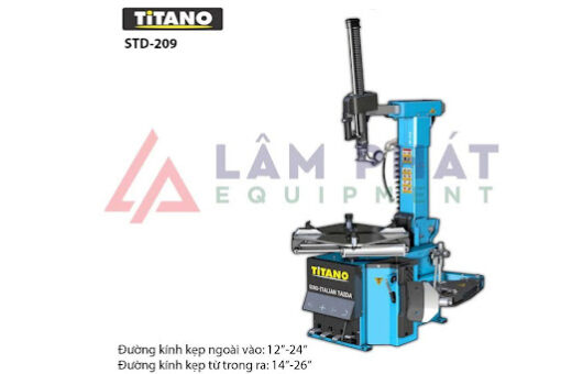 Máy tháo lốp, máy ra vào lốp ô tô Titano STD-209 Công nghệ Italy