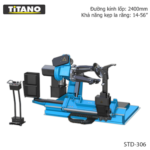 Máy tháo vỏ xe, ra vào lốp xe công trình, xe tải hạng nặng Titano STD-306